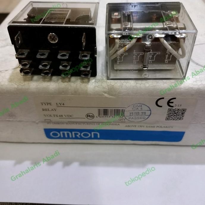 Murah Relay Omron Ly4 Coil 48Vdc 4Co ,10A