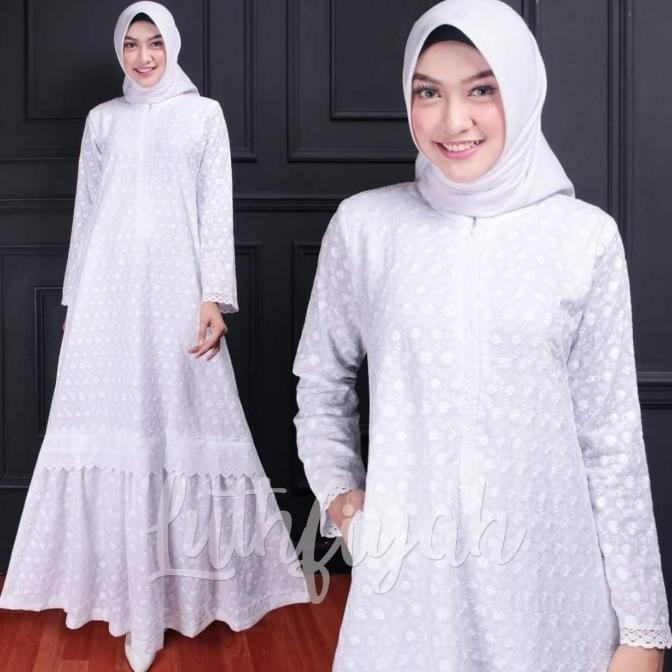 Gamis Umroh Model Rempel Bawah / Gamis Putih / Gamis Katun Jepang Original