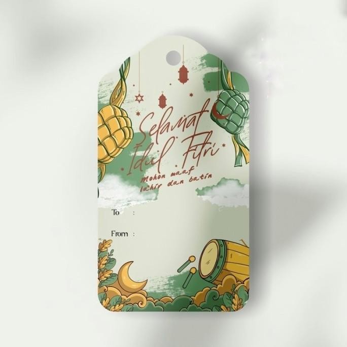 

Miliki Hang Tag Idul Fitri + Tali Rantai + Tassel 10Pcs