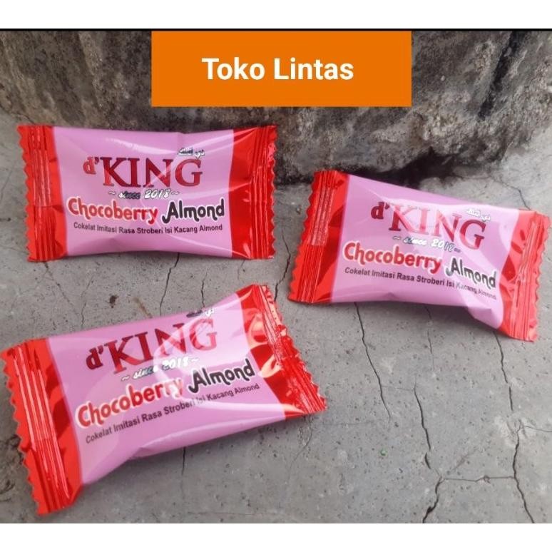 

df-8 Cokelat Kacang Almond Bonibol D'King Per Toples Bag 40 PC Berkualitas