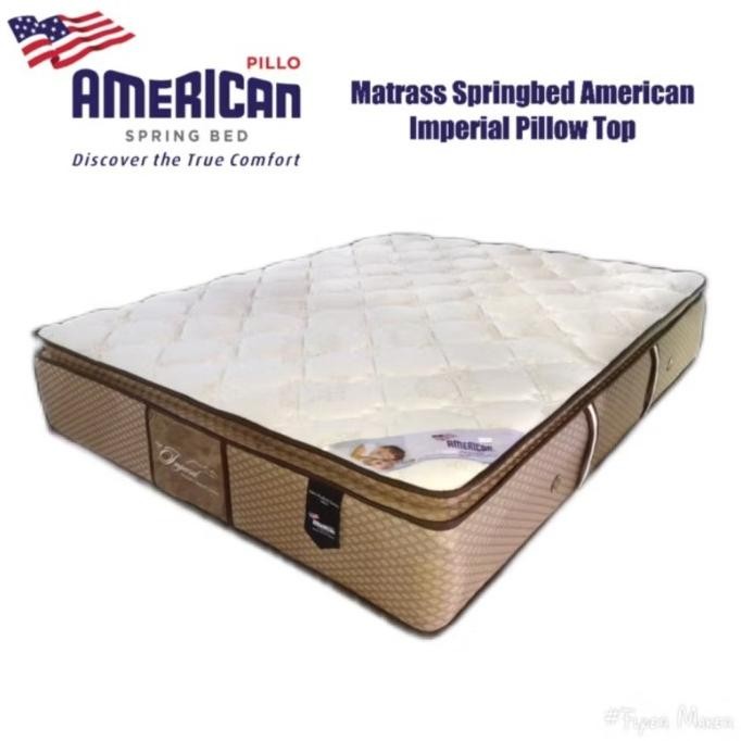 Promo Matras springbed merk American pillo type Imperial pillowtop 180x200 COD