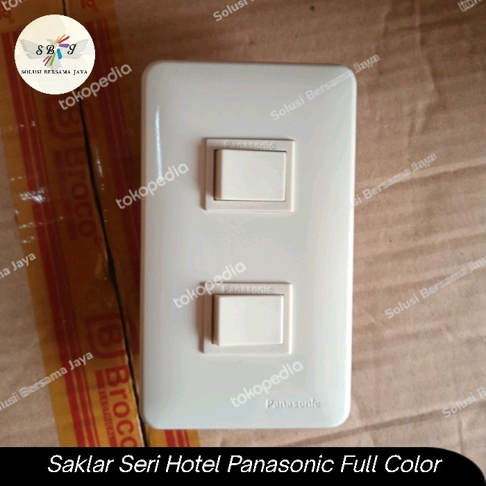 TERMURAH SAKLAR SERI HOTEL PANASONIC FULL COLOR WNJ 6802 + WNJ 5002-701