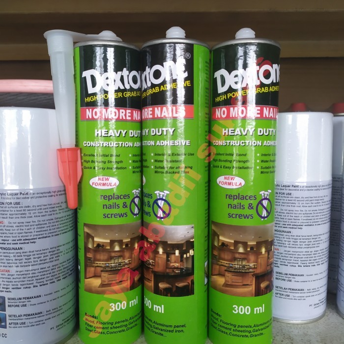 MURAH lem dextone no more nails / dextone contruction no more nails 300ml