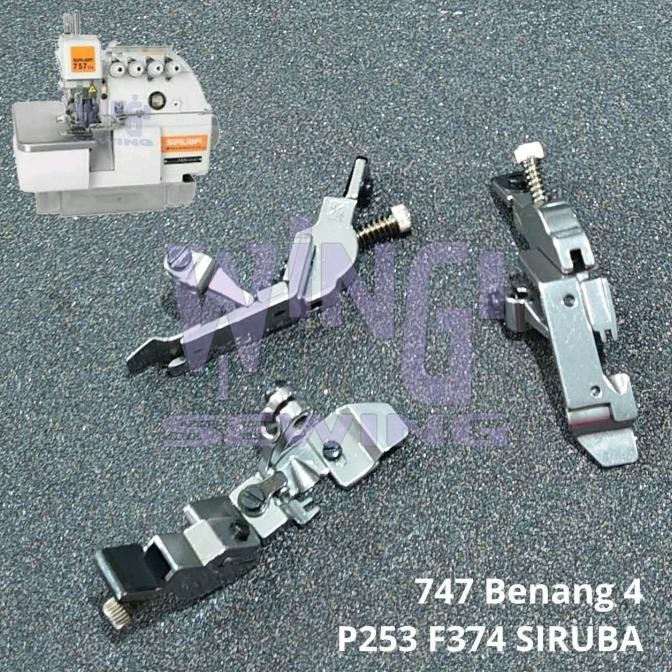 Terbaru F374 SIRUBA 747 Sepatu Pasang Karet Benang 4 Mesin Jahit Obras wings33 Segera Dapatkan