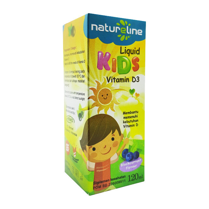 NATURELINE LIQUID KIDS VITAMIN D3 120 ML / VITAMIN D3 ANAK