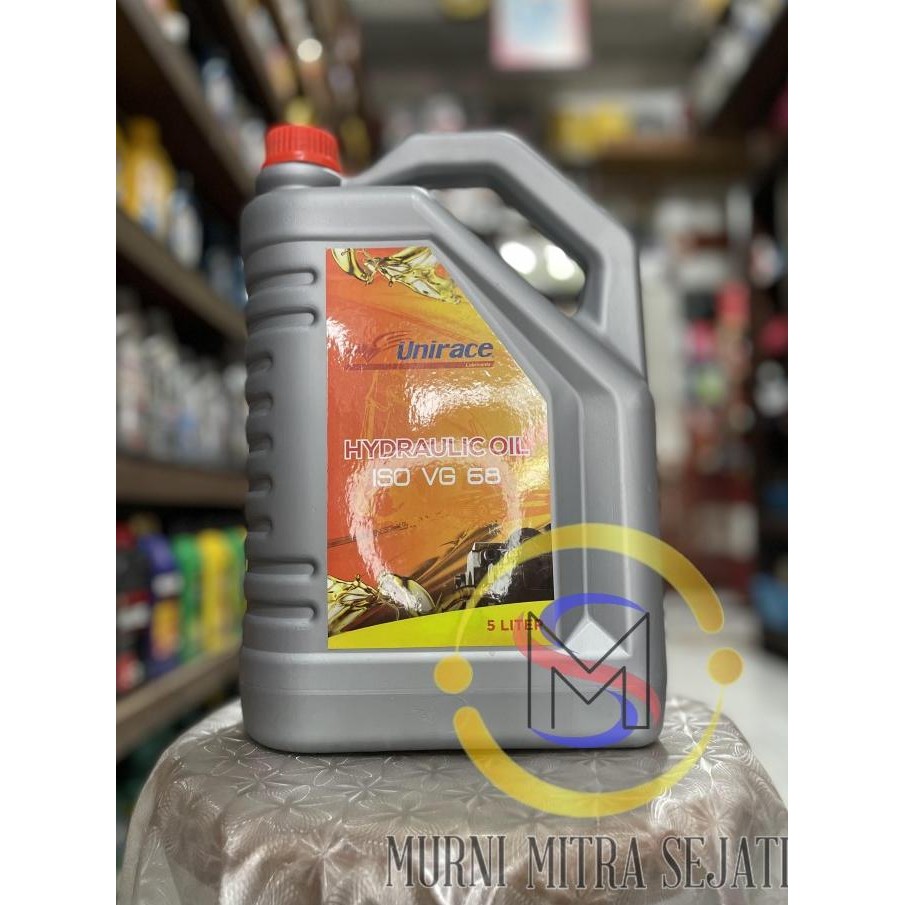 Unirace Hydraulic Oil 68 ISO VG SAE 10 Hidrolis Hidrolik Galon 5 L