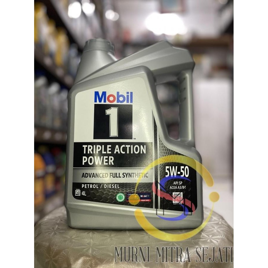 Mobil 1 Oil Oli SAE 5W-50 5W50 5 W 50 Galon 4 L