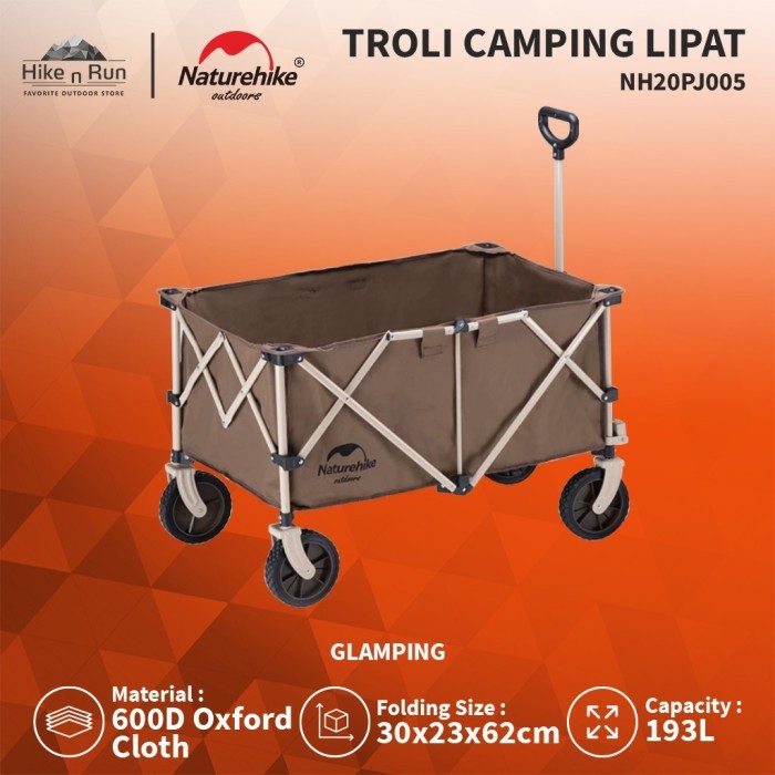 Troli Lipat Naturehike NH20PJ005 Folding Camping Trolley
