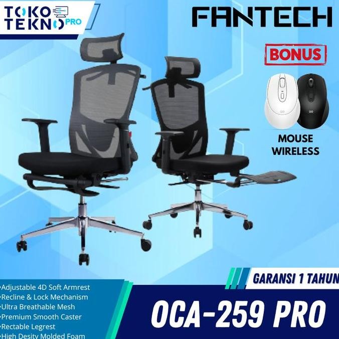 Fantech OCA259 PRO / OCA-259 PRO Kursi Kantor Kerja Office Chair