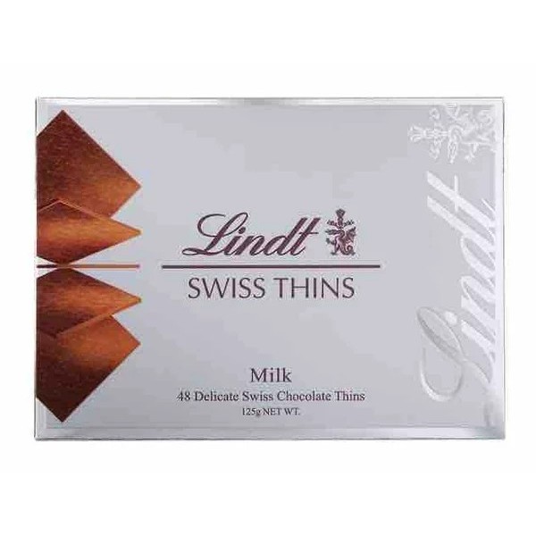 

Ready Lindt Swiss Thins Milk Delicate Swiss Chocolate Thins Cokelat Import