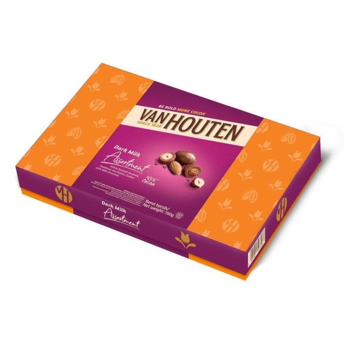 

Ready Van Houten Dark Milk Assortment Chocolate Dragees [150gr/Box]