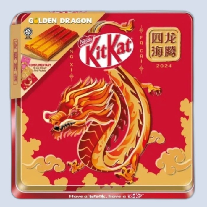 

Ready kit Kat Golden Dragon Tin, cokelat kit kat