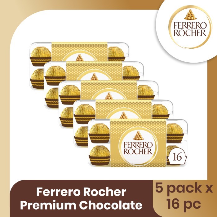 

Ready Ferrero Rocher Premium Chocolate Isi 16pcs - 5 PACK