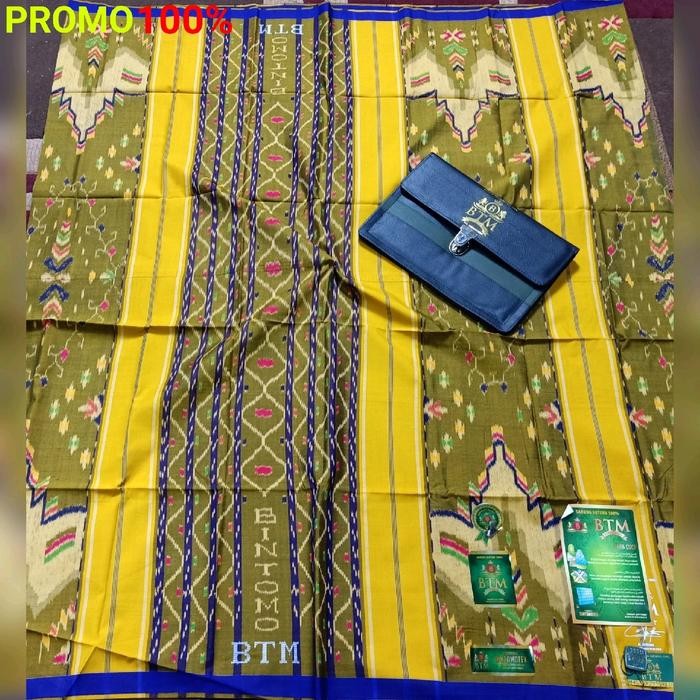 Sarung Btm Original Full Sutra 100% Motif Mgt Dewasa Tenun Mewah