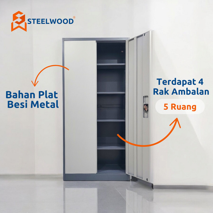 

Steelwood Almari / Lemari Besi Kombinasi - Best Quality