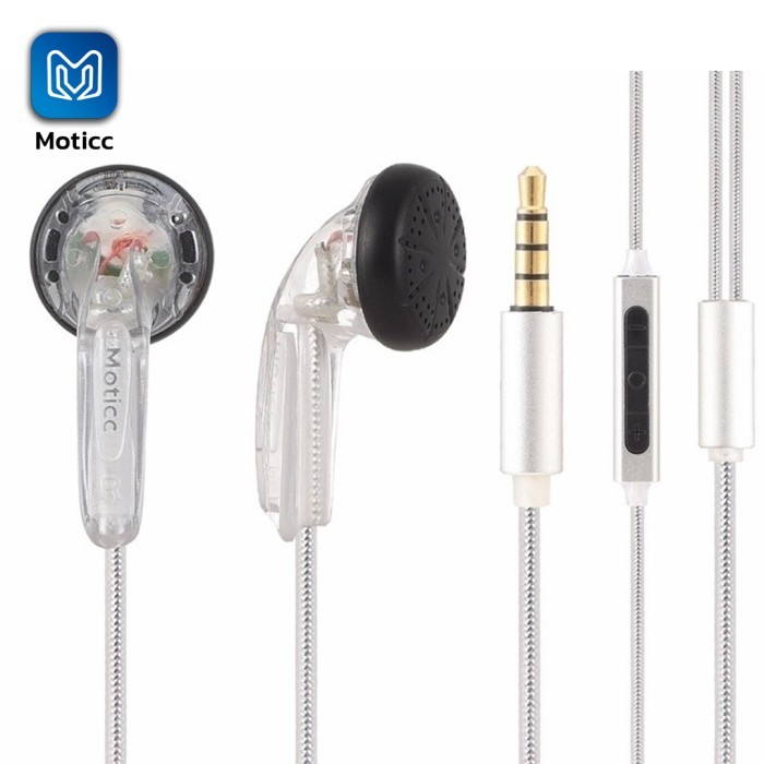 Moticc Shiro Kuro With Microphone Earphone Earbud Best Sound Quality