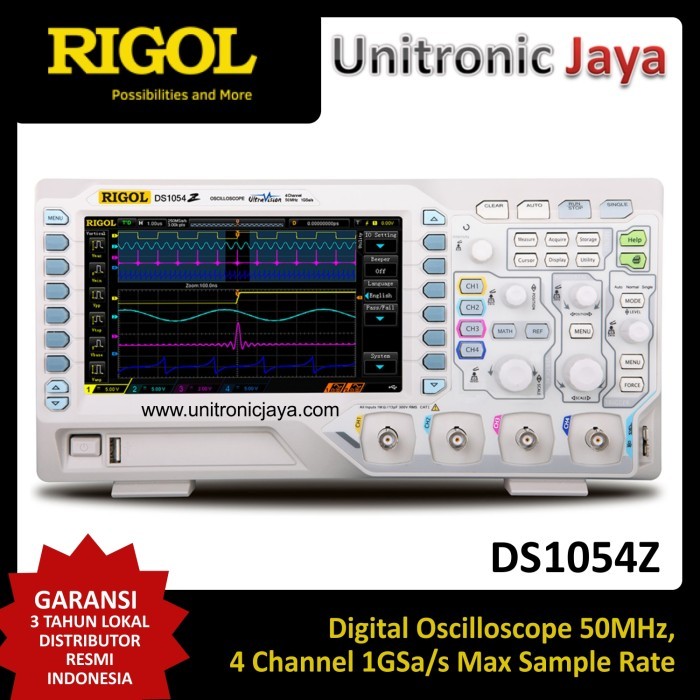 RIGOL DS1054Z 50MHz 4 Ch Digital Oscilloscope