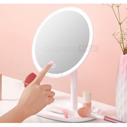 Mirror Light Kaca Cermin Bulat Rias Make Up Wajah Penerang Lampu Led