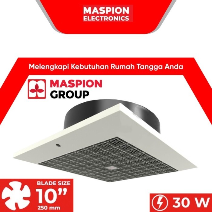 Exhaust Fan Plafon Maspion Cef 25 Ceiling Hexos Fan 10" 10Inch 10 Inch