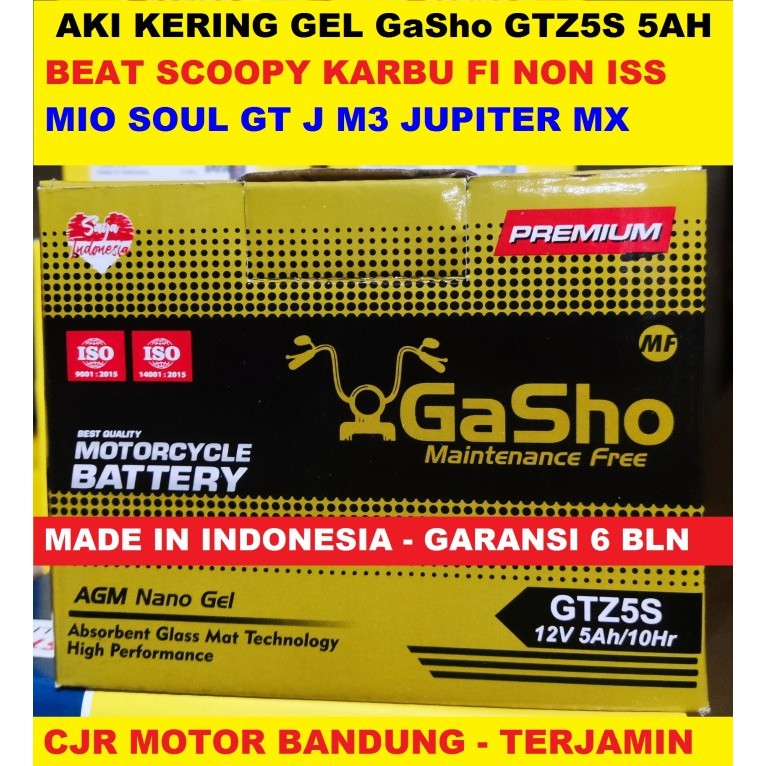Promo Aki Full Kering Gtz5S Jjet Batt Motor Beat Revo Supra Xride Mio