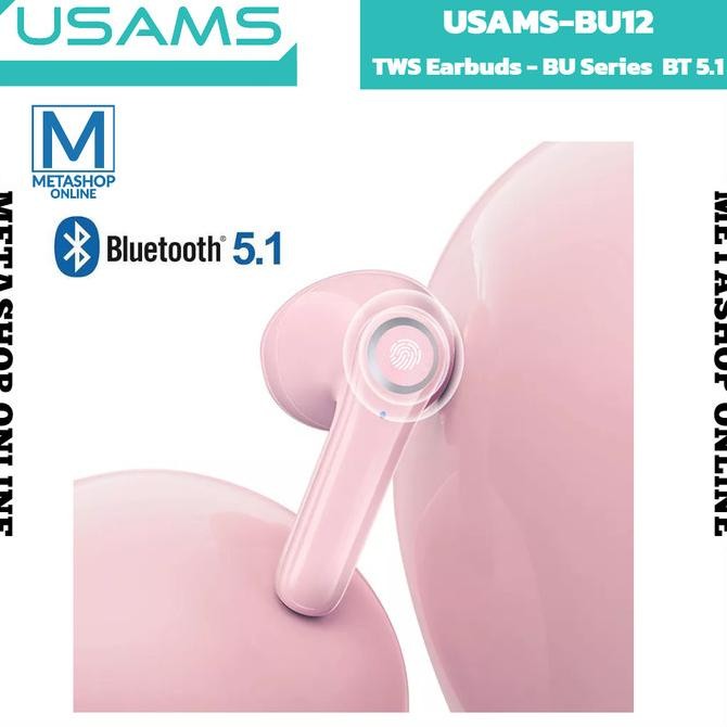 Usams Bu12 TWS Transparent Unique Macaron Earphone Bluetooth 5.1