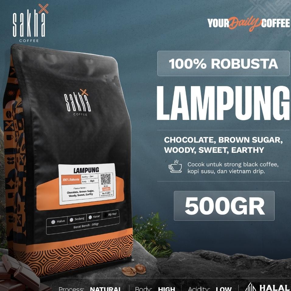 

Opi Robuta Lampung Coffee Roat Bean Epreo Bean Gram Bubu Coffe Roatery