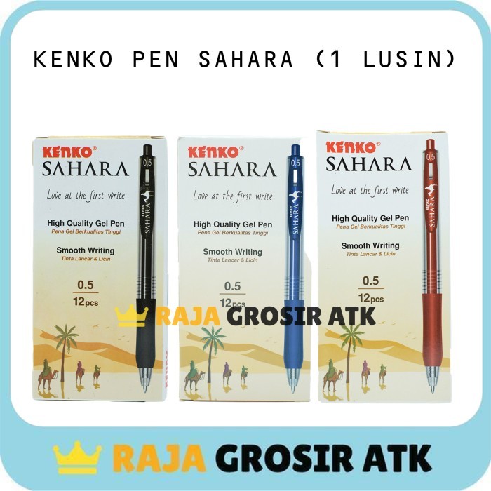 

TERPERCAYA KENKO GEL PEN PULPEN PENA BALLPOINT SAHARA 0.5MM [1 LUSIN] KODE 1161