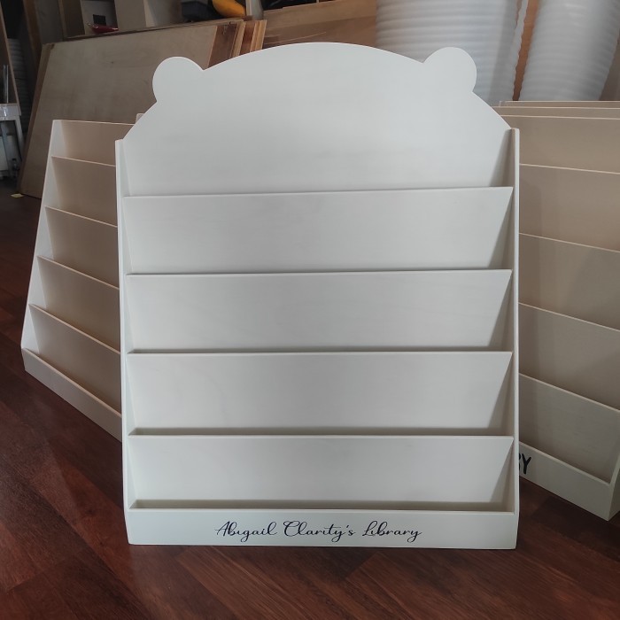 

bear head bookshelf-rak buku 5 susun montessori