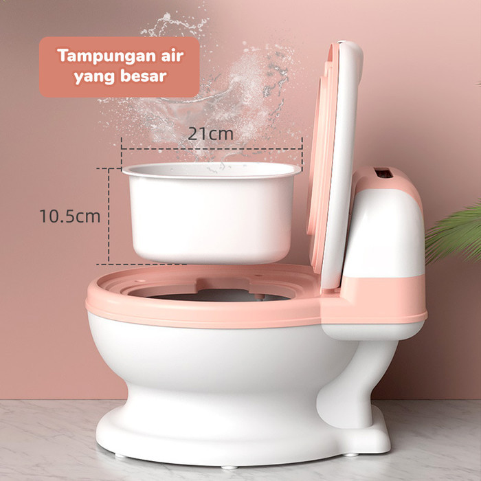 Pispot Closet Duduk Toilet Mini Anak Anti Slip Portable Hsb789 New Best Quality Asli 100% Original