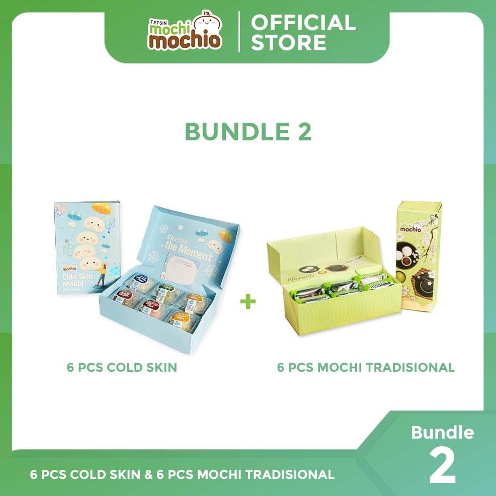 Tetsin Mochi Mochio - Mochi Traditional 6 pcs & Cold Mochi 6 pcs