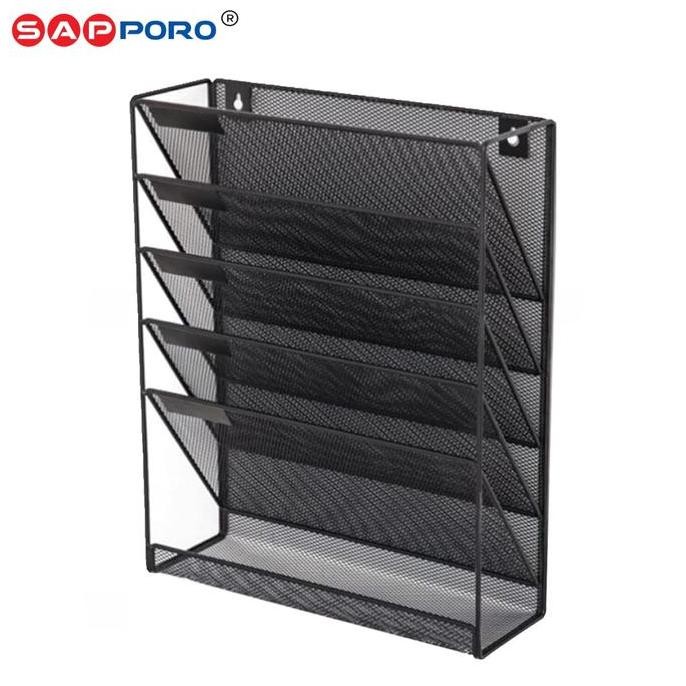 

Sale Sapporo Tjura - Rak Dokumen | File Rack | Document Shelf Organizer Besi Hitam