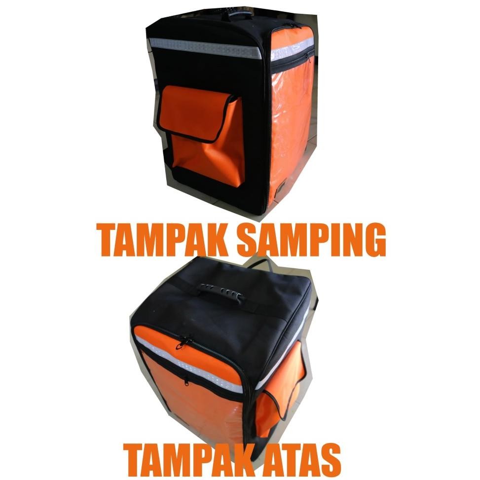 Promo ADA VIDEONYA TAS KURIR TAS ransel delivery 100 LITER ORANGE COD