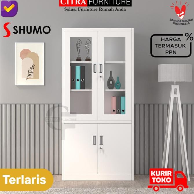 

Sale Shumo Super White | Lemari Arsip Besi 2 Pintu Swing 1/2 Kaca