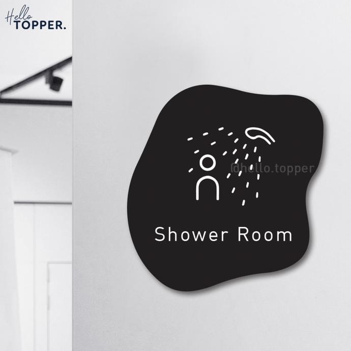 

Grosir Shower Room Sign Board Akrilik Print Signage Acrylic Petunjuk Ruang