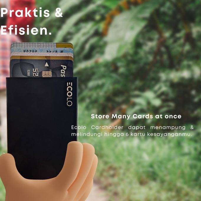 

Murah Ecolo Steel Card Wallet Holder Rfid Block Anti Theft, Dompet Kartu Atm