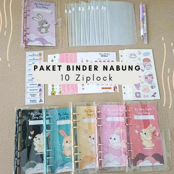 

Promo Paket Binder Nabung 10 Ziplock, Binder Keuangan Saving Challenge