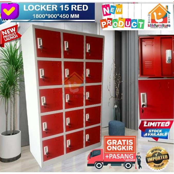 

Grosir Locker Besi / Loker Besi / Loker File Besi 15 Pintu Akl15