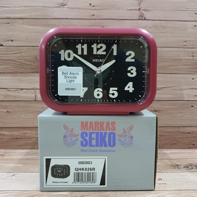 

JAM MEJA WEKER BEKER SEIKO ORIGINAL QHK026 LC