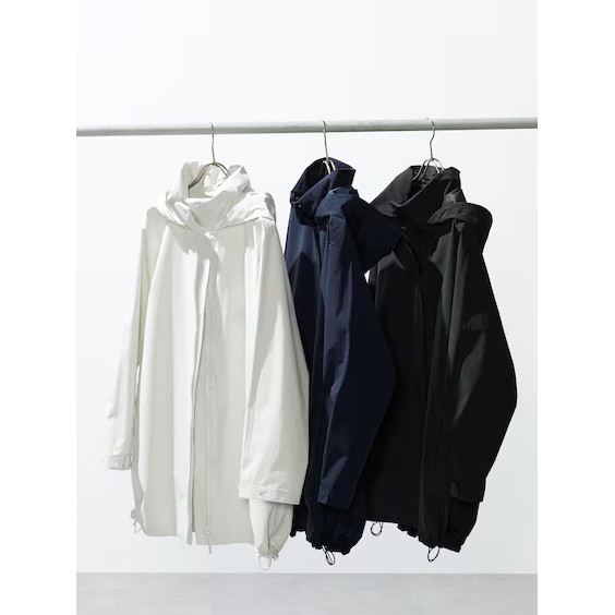 UNIQLO WOMEN MANTEL COAT BLOCKTECH WANITA UNIQLO 424579 NAVY