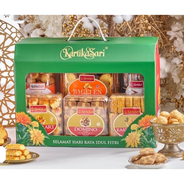 

HAMPERS PLATINUM ISI 6 KARTIKA SARI BANDUNG GIFT PARCEL IDUL FITRI LEB