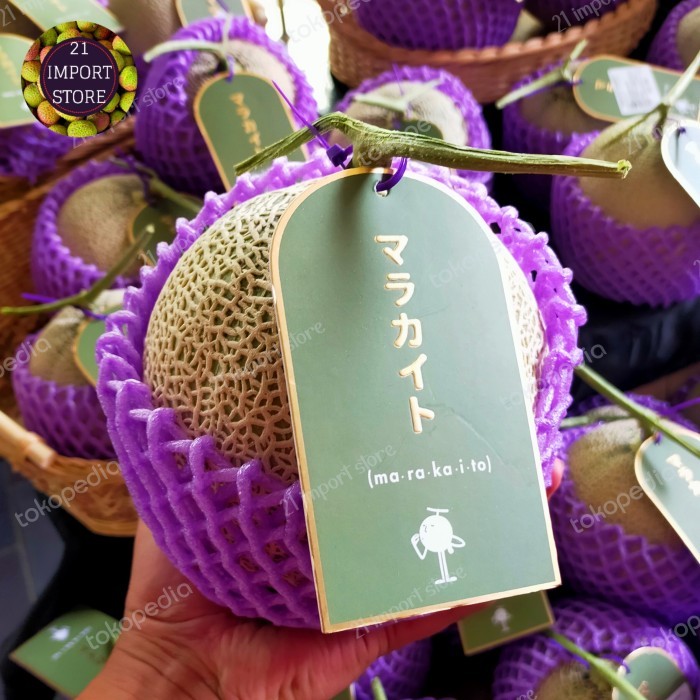 

Melon Marakaito Jepang Buah Melon Japan Daging Hijau Sweet 1,3 kg