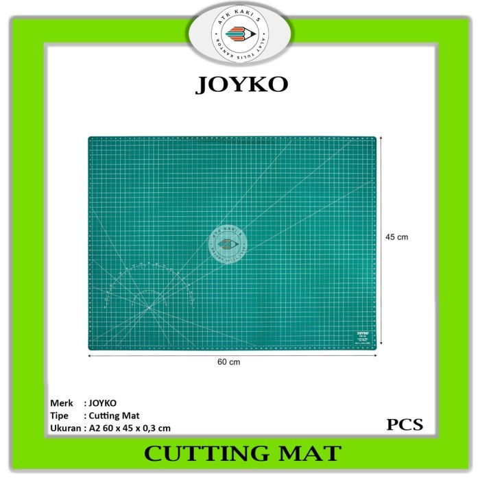 

TERBARU JOYKO - Cutting Mat CM A2 - Alas Potong ukuran 60 x 45 x 0.3cm -Pcs BISA GRAB!