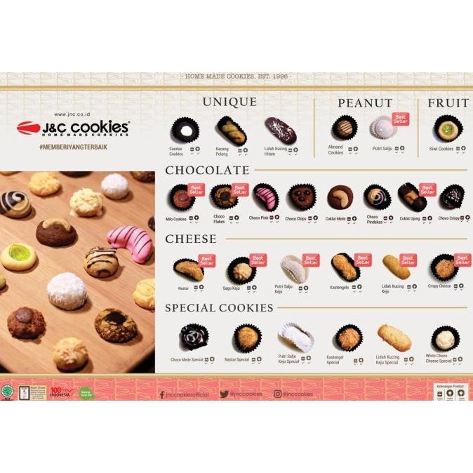 

Kue Cokelat Mede Kue Kering Jnc Cookies Kue Lebaran Toples Regular J&C Ria_Xue