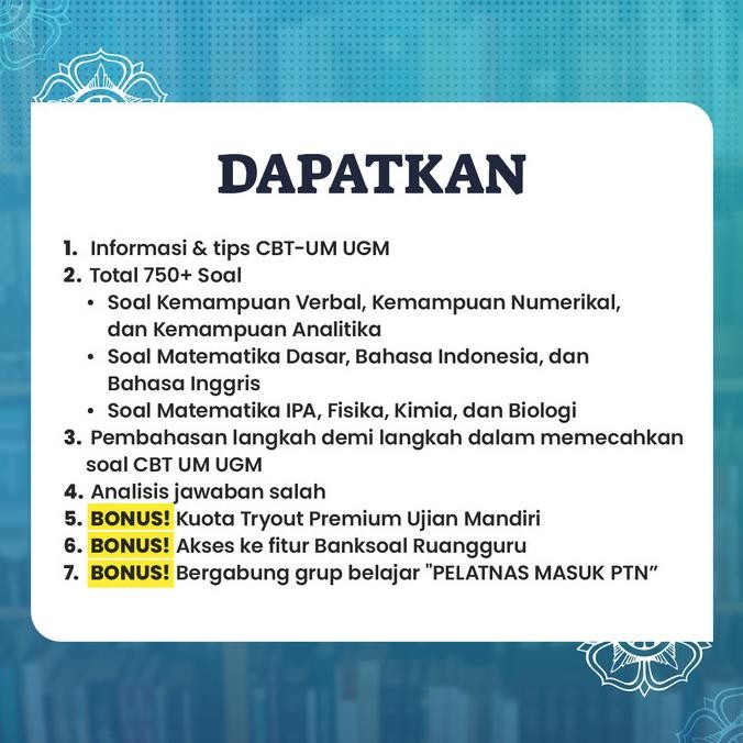 || PROMO  ~`~ Kitab UM UGM 2023 Ruangguru ||~~~