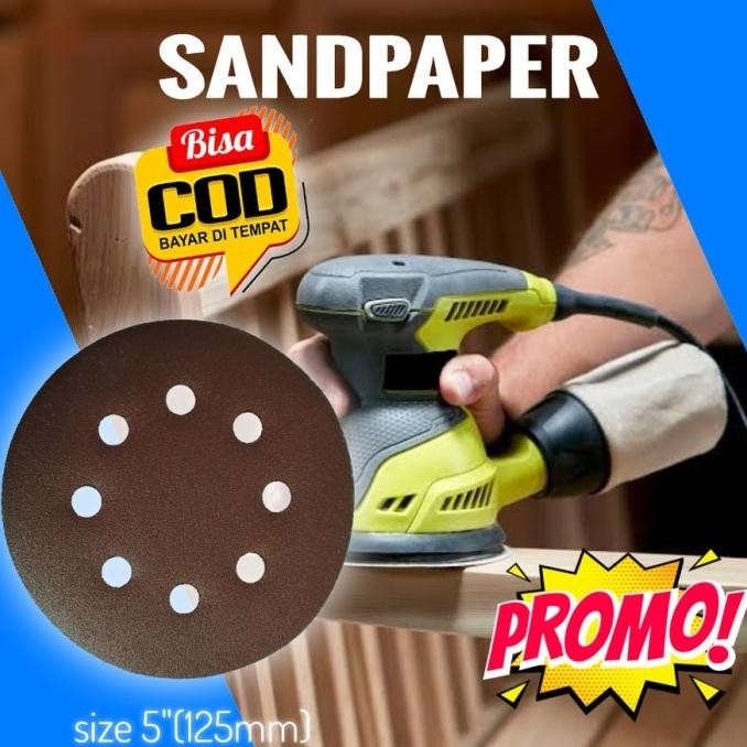 MESIN AMPLAS ORBITAL SANDER BULAT 5 INCH