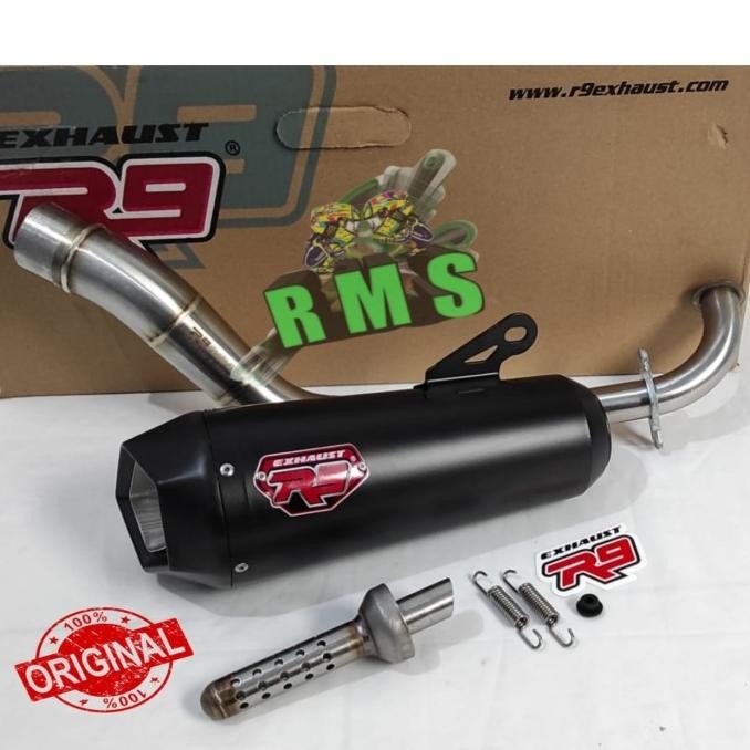 Spesial Knalpot R9 New Alpha Black Series Nmax Old Nmax New 2020 Aerox 155