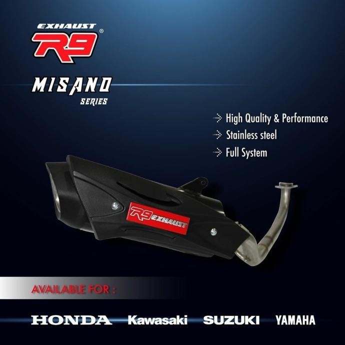 Terjangkau Knalpot R9 Misano R15 V2 / Xabre Original