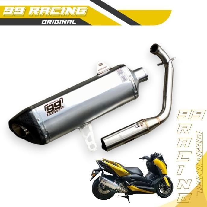 Terjangkau Knalpot Yamaha Xmax 250 300 Fullsilver Ori 99 Racing Free Laser