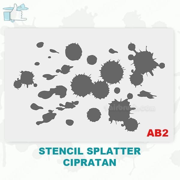 

TERBARU Stencil Splatter / stencil cipratan / Cetakan gambar AB2