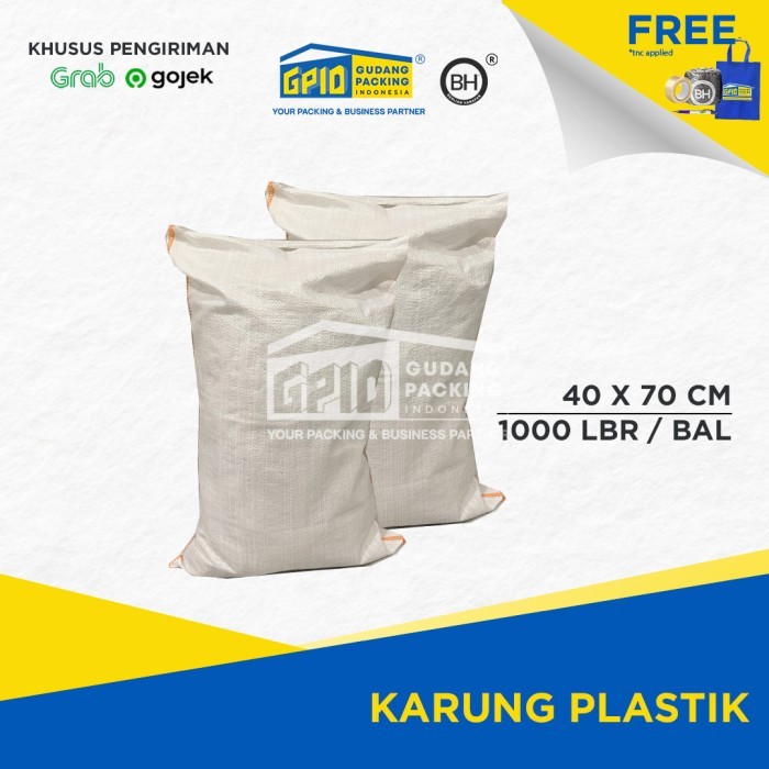 

(Gosend/Grab) Karung Plastik 25Kg 40X70